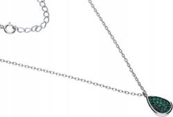 Lovrin Ezüst nyaklánc 925 könnycsepp cirkóniákkal 3, 14g medállal divatos minta s (Lovrin 51195)