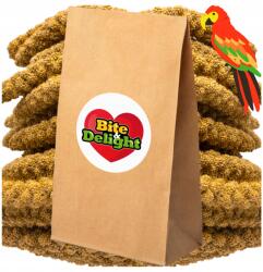  Szenegáli Fehér Köles 1KG Tiszta Nagy Kalászok Madaraknak Papagájoknak Eco Csomag