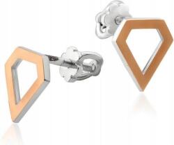 Lovrin Ezüst fülbevaló 925 Diamenty Aranyozott Lemezzel Dugós női ajándék (60826842)