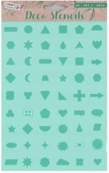 Festősablon stencil készlet sok minta díszítéséhez 6 db-os (HG_WZOR)