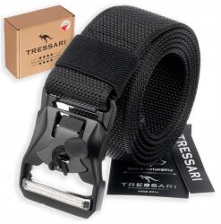 Tressari Öv férfi női nadrághoz Tressari Öv survival katonai Erős vászon (Czarny pasek do spodni militarny TRESSARI)