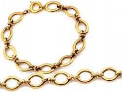 Lovrin Karkötő 585 aranyból, ovális, nagy, vastag szemekkel, fényes felülettel, 14 karátos (Lovrin)