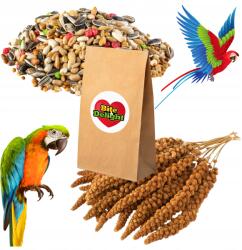  Papagájeledel 25kg 1kg vörös szenegáli köles hullámos papagájoknak és nimfáknak