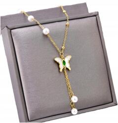 EdiBazzar Női Aranyozott "Celeb" Nyaklánc Boho Stílusban, 18K Arannyal Futatott, 316L Sebészeti Acélból (ZŁOTY Elegancki Naszyjnik Kolia Celebrytka)