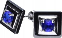 Lovrin Ezüst fülbevaló 925 négyzet alakú cirkóniákkal 3, 17g Különleges design ajándék (Lovrin 49209)