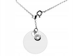 Lovrin Ezüst nyaklánc 925 sima kör lemez elegáns divatos minta ajándékba (Lovrin 69085)