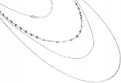 Lovrin Ezüst nyaklánc 925 három lánccal 7, 71g divatos női ajándék (Lovrin 51464)