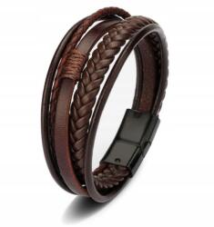  Bőr karkötő férfi motoros rock cool boho gótikus ajándék (k458) - allegro - 4 405 Ft