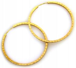 Lovrin Arany karika fülbevaló 585-ös finomságú, zsanéros díszítéssel, 1, 40 g, elegáns minta hölgyeknek (Lovrin 47419)