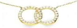 Lovrin Arany nyaklánc női 585 KLONóWKA cirkónia kövekkel 1, 44g divatos női (60832230)