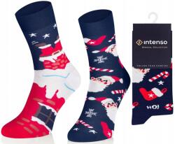 Intenso Színes Karácsonyi Zokni Mikulás Ajándék Karácsonyfa Alatt Intenso 41-43