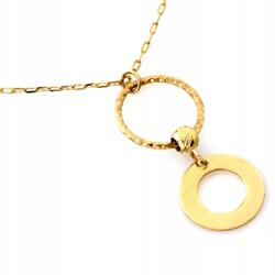 Lovrin Arany nyaklánc 585 Kör És Gumi 0, 93g női divatos minta 14k ajándék (LOVRIN 65434)