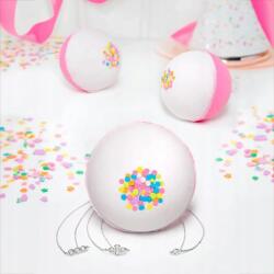 Charmed Aroma Fürdőgolyó ékszerrel, 925-ös ezüst nyaklánccal, Birthday Cake ajándék (4260538348739)