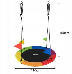 Kruzzel függő hintaszék Varjú/Gólyafészek 100 cm (00025285)