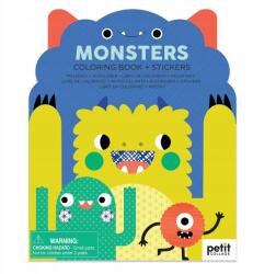 Petit Collage Színező matricákkal Szörnyek