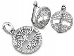 Lovrin Ezüst fülbevaló és medál 925-ös, szerencsefa motívummal, súlya 4.82g ajándék (Lovrin)