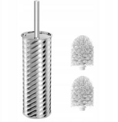 WC-kefe, rozsdamentes acél, ezüst színű (B0DL8R55TL)