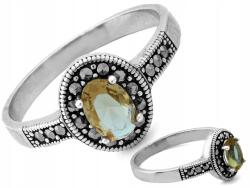 Lovrin Női gyűrű 925-ös ezüstből, opálos cirkónia köves, ajándékba r22 (45937551)