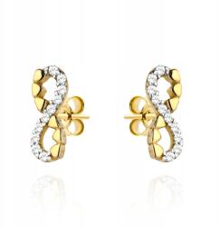 Lovrin Arany fülbevaló 585 Infinity cirkónia kövekkel, szívecskés, 0, 97 g (58714787)