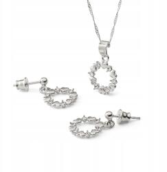 Giorre Ékszer Szett Koszorú Szív És Cirkónia Ezüst 925 Platina Giorre (5905804386549)