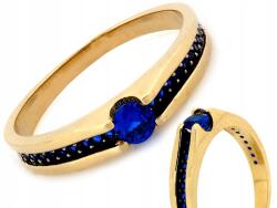 Lovrin Arany 585 gyűrű ragyogó, csillogó kék cirkóniákkal r18 (Lovrin)