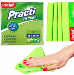 Paclan Háztartási Törlőkendő Univerzális Viszkóz Paclan Konyhába Fürdőszobába 35 X 35CM 4DB (7046)