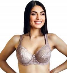 Lanny Mode Csipkés, Merevítő Nélküli Melltartó Lanny Mode Anabel, barna 80F