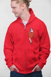  D&b Unisex Hoodie ZIPPO00025 Girl Piros-Méret 2XL