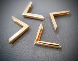  Könyvsarok veretek arany vagy ezüst színben, 4 darabos készlet (0000000010)