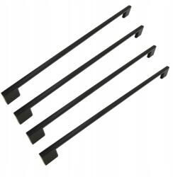 B&B 4 db Fekete bútorfogantyú 320 mm-es fém fogantyú konyhaszekrényhez (Z4 U107 L320 CZ)