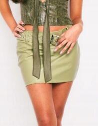 Prettylittlething Zöld Texturált Cipzáras Felső Nyitott Vállpánttal Prettylittlething 40