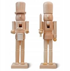 Allbag Karácsonyi Diótörő Figurák Fa Állványon 2 db-os szett (DZIADEK001)