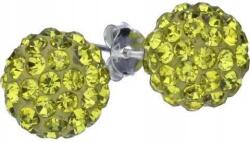 Lovrin Ezüst fülbevaló 925 gömbökkel és kristályokkal, 2, 40g, látványos ezüstből (Lovrin 47039)