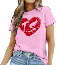  Női Póló Taylor Swift Fan Koncert Mintával, Rózsaszín M-es Méret (B0CQ2MXDYN-1)