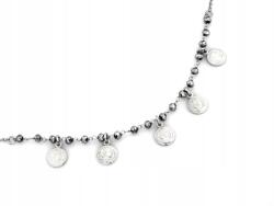 Lovrin 925-ös ezüst nyaklánc golyókkal és érmékkel, 4, 33g súlyú, női ajándék (60772380)