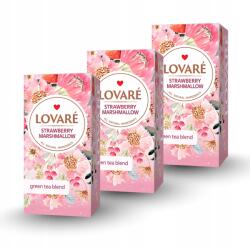 Lovare Lovaré Eper Marshmallow 36g (24 tasak, zöld tea) (JSC Monomakh)