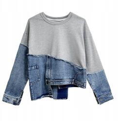  Oversize farmerdzseki denim és pamut anyagból - streetwear Y2K stílusú, divatos (KMEC52)