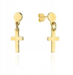 Lovrin Arany Fülbevaló 585 Kereszt és Karika Szett Stiftes, 0.74g (62517590)