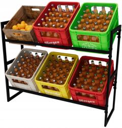  Italtartó Állvány 6 Rekeszhez, Palacktartó Állvány Palackos Láda Tároló (G01309000)