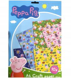  Peppa Pig Dekoratív Papír Készlet Munkalapok Kreatív Karton A4 (PAPIER DEKORACYJNY ŚWINKA PEPPA ZESTAW ARKUSZ)