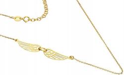 Lovrin Ezüstözött, 925-ös női nyaklánc áttört szárnyakkal, elegáns, divatos mintával (Lovrin 50986)