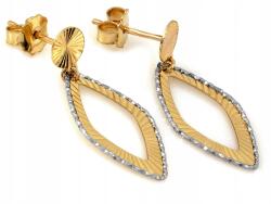 Lovrin Arany függő fülbevaló stekkeres 585 súly 1.36g elegáns ékszer 14kt