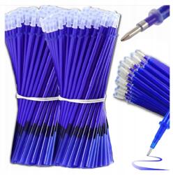  Törölhető tintapatronok törölhető tollakhoz, kék, 100 darab 4 nagy radír (Bomevarica1973258)