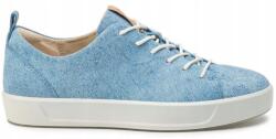 ECCO Soft 8 Ladies női bőr tornacipő, kék, 35-ös méret (44050301321 35)