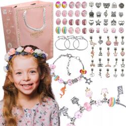 Lewer Bizsu Készítő Szett Karkötő, Nyaklánc készítéshez Ajándék Gyerekeknek