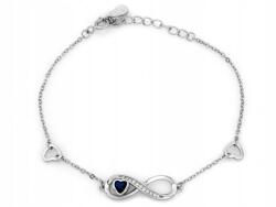 Lovrin Ezüst 925 Karkötő Végtelen Jellel és Szívekkel 2.75g, 20-as Méret (62218136)