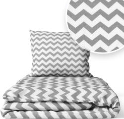 Ankras Ágyneműhuzat 135x100 Gyerek 2EL 100x135 Kiságyhoz (P-2 135/100 40/60 ZYGZAK SZARY)