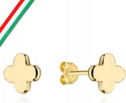 Lovrin Arany fülbevaló 585 virág mintás, sima, elegáns, ajándéknak, elegáns design (Lovrin)