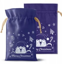 Allbag Karácsonyi Ajándékzsákok 10 db Sötétkék 30x45cm Ajándék Csomagolás (WOREK002)