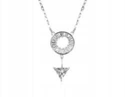 Lovrin Ezüst nyaklánc 925 kör háromszöggel, divatos mintájú ajándék medállal (Lovrin 64600)